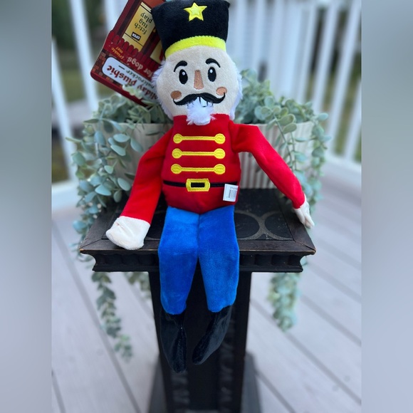 Other - Red and Blue Nutcracker Plush Dog Toy